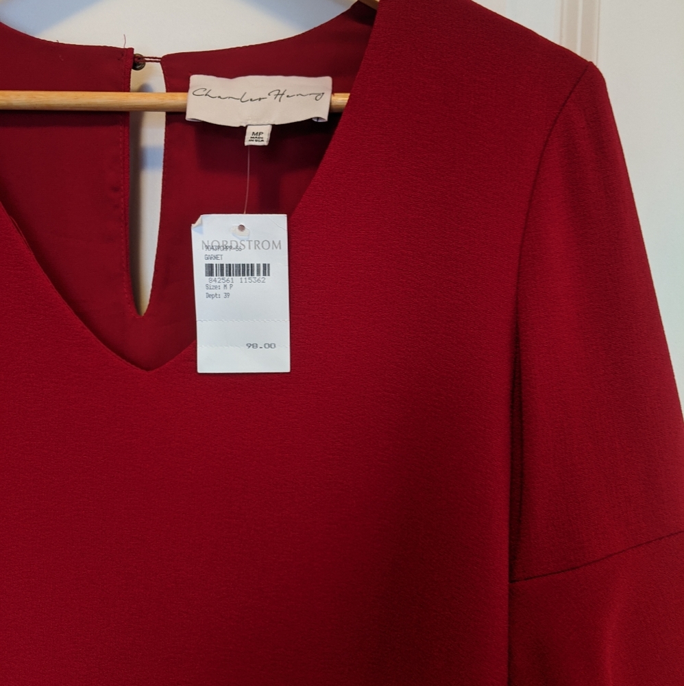 Charles Henry Red Mini Dress - Picture 6 of 7